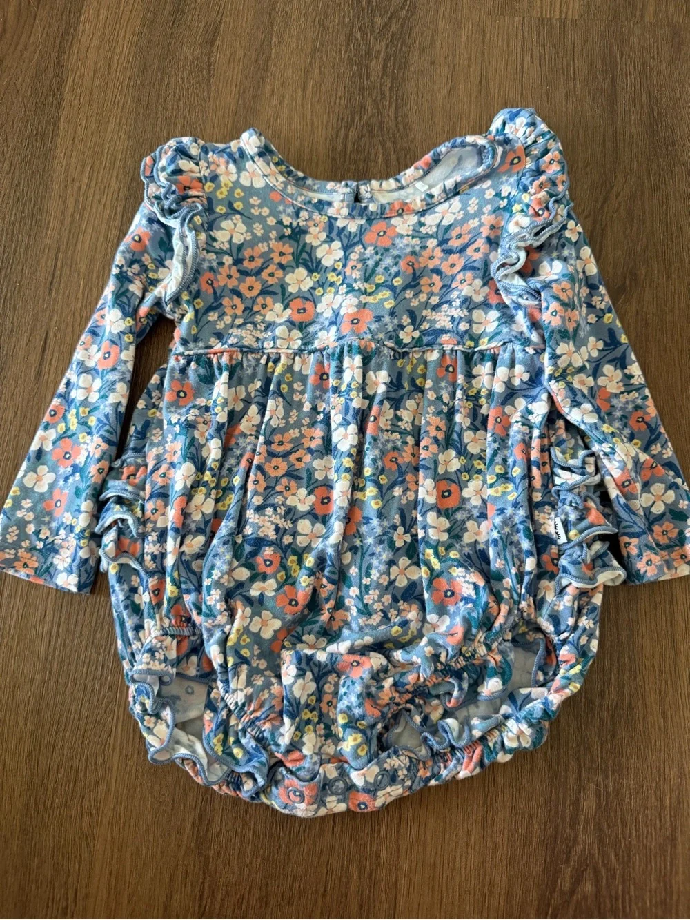 Little Sleepies petite petals bubble romper